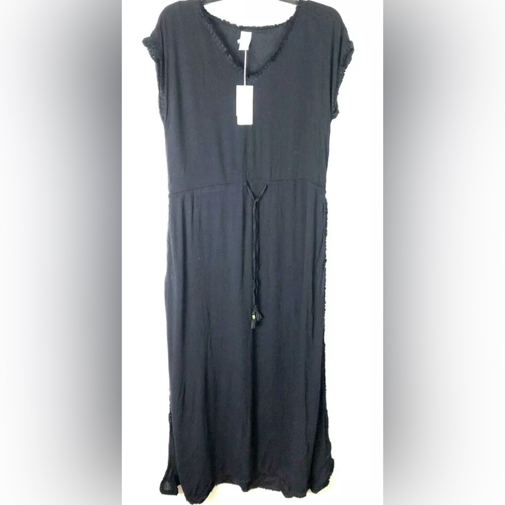 L Space, Women’s Noveau Black Swimwear Coverup Long Dress, Size Small